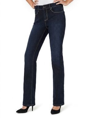 NYDJ Dark Indigo Blue Boot Cut Jeans Size 16 Tall